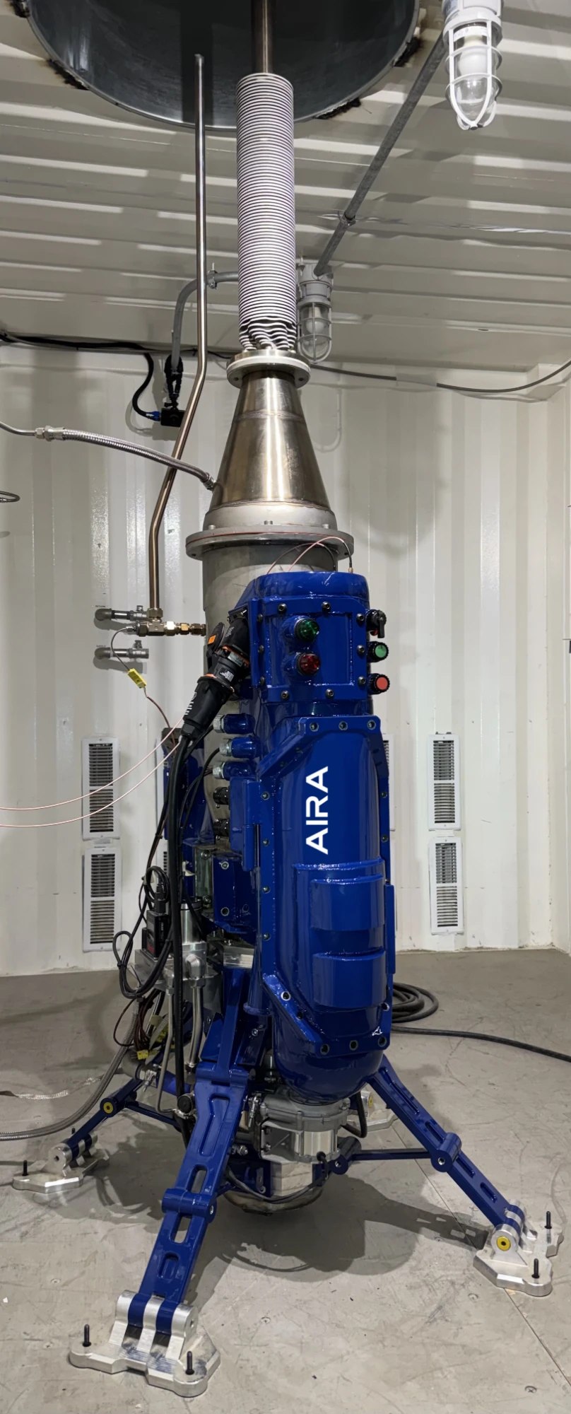 The Rimere Aira oxidation reactor installed on-site